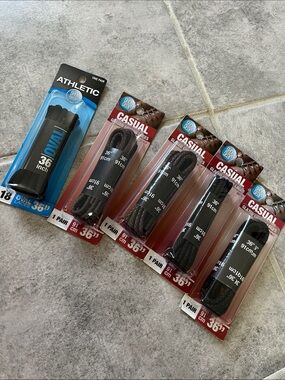 NWT Lot of 5 Pairs of Mens Shoe Laces